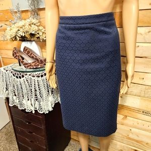 PURE collection jacquard pencil skirt